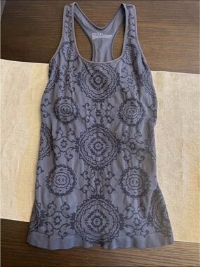Zella Gray Medallion Racerback Tank